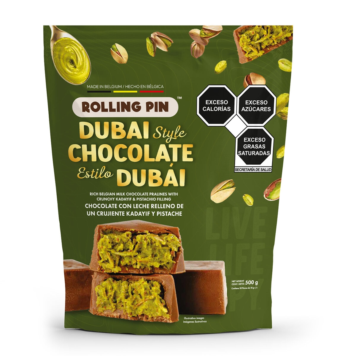Rolling Pin Chocolate Estilo Dubái 500 g