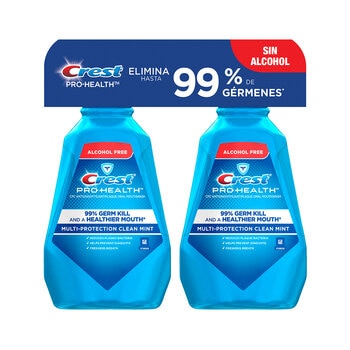 Crest Enjuague Bucal 2 pzas de 1.5 l