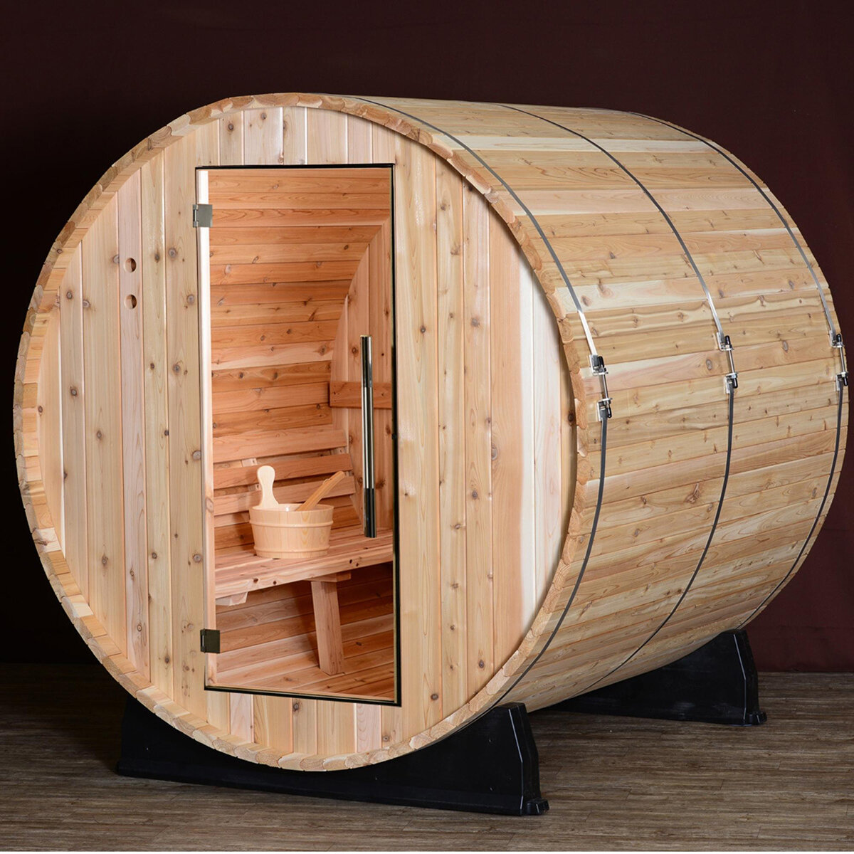 Sauna con Diseño de Barril Almost Heaven Morgan, 4 Personas Sauna con Diseño de Barril Almost Heaven Morgan, 4 Personas