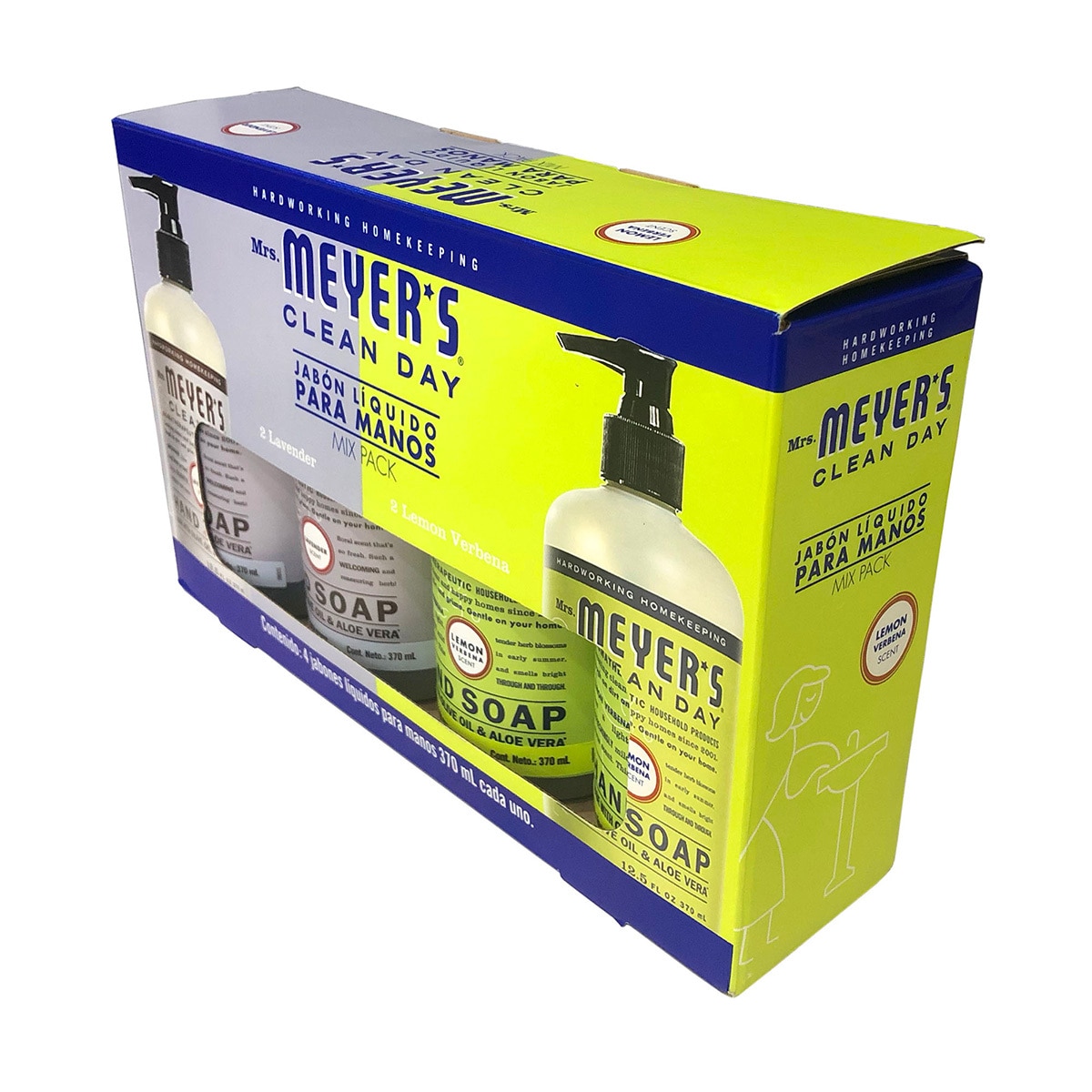 Jabón Líquido para Manos con Aceites Esenciales, Mrs. Meyers, 4 piezas