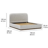 Aiden & Ivy, Cama Queen Tapizada Aiden & Ivy, Cama Queen Tapizada