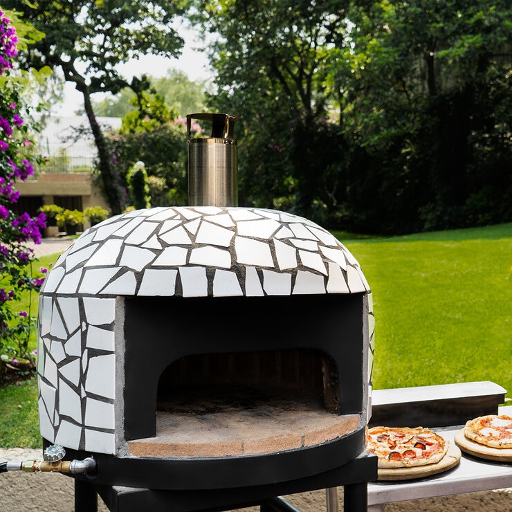 Forno Napoli, Horno de Leña Modelo Barano, Color Blanco Forno Napoli, Horno de Leña Modelo Barano, Color Blanco