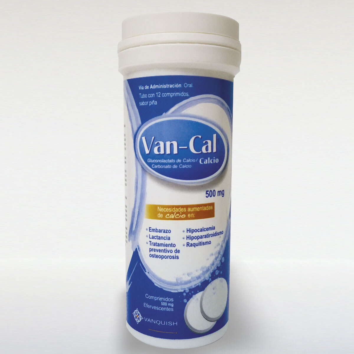 Van-Cal Calcio 500mg Comprimidos Efervescentes 3 Tubos