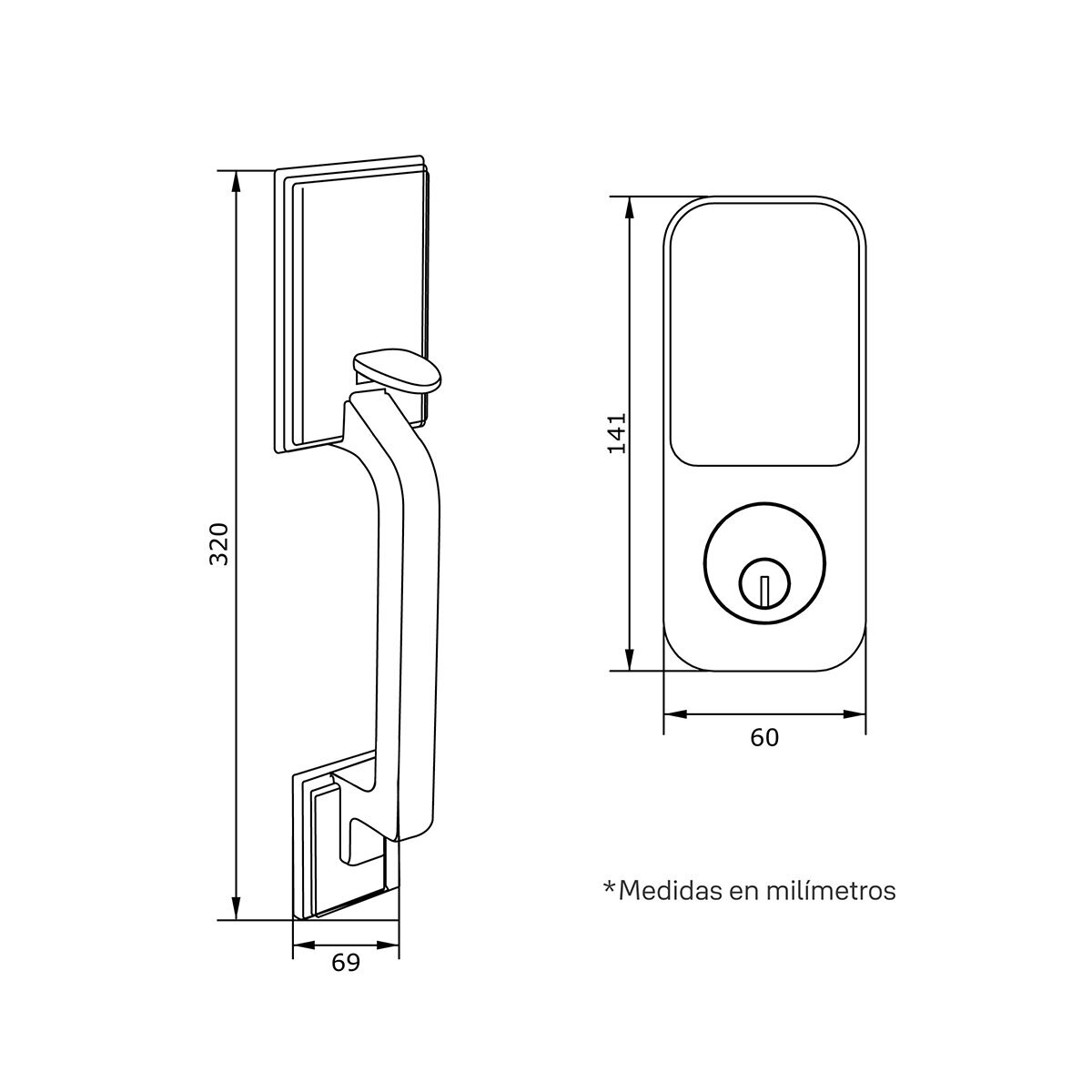 Cerradura YDD120 con Gatillo New York Cerradura YDD120 con Gatillo New York