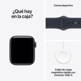Apple Watch SE 3 (GPS) 40mm Aluminio Medianoche + Correa Deportiva Azul Profundo - Talla S/M Apple Watch SE 3 (GPS) 40mm Aluminio Medianoche + Correa Deportiva Azul Profundo - Talla S/M