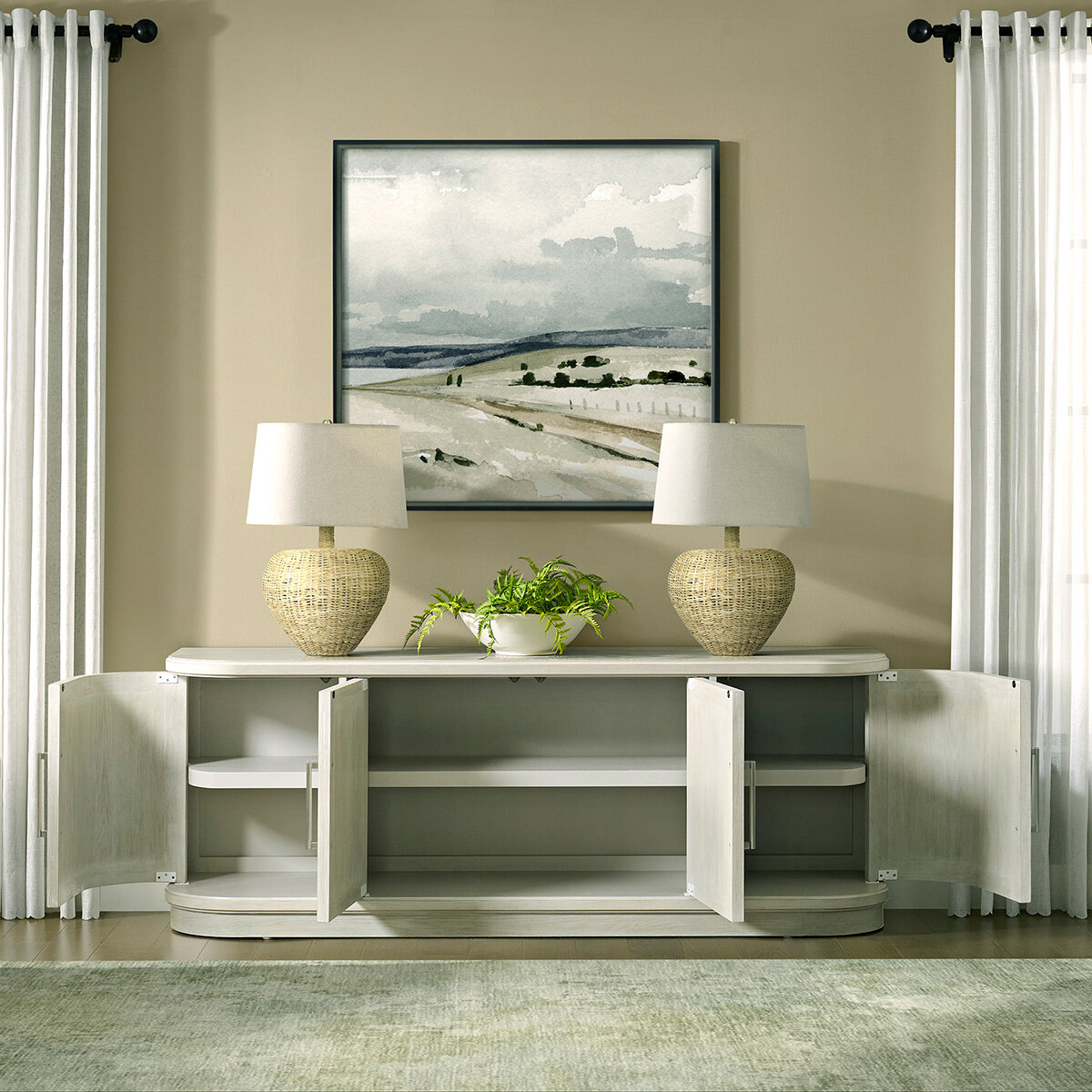 Universal Broadmoore Furniture, Consola Decorativa Universal Broadmoore Furniture, Consola Decorativa