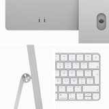 Apple iMac 24" 512GB 4.5K Chip M3 Plata CPU de 8 núcleos GPU de 10 núcleos