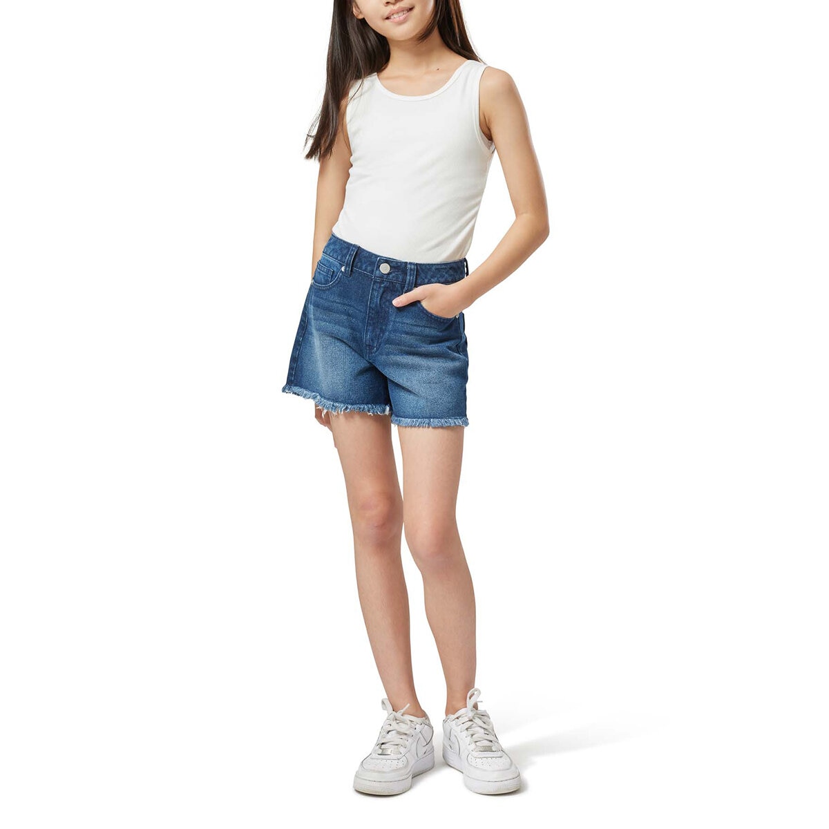 Habitual Shorts para niña azul 8