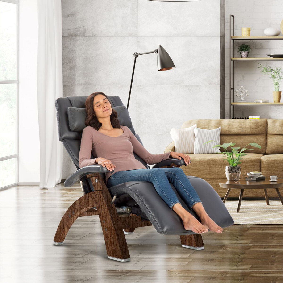 Human Touch, PC-610 SILLON, Base Nuez Oscura