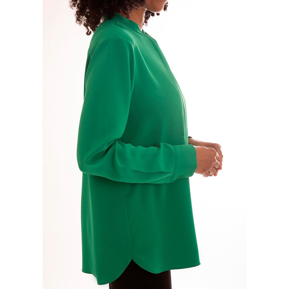 Mario Serrani Italy Blusa para Dama Verde Extra Chica