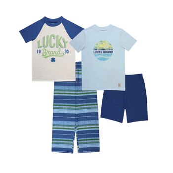 Lucky Brand Pijama 4 piezas para Niños Varias Tallas y Colores