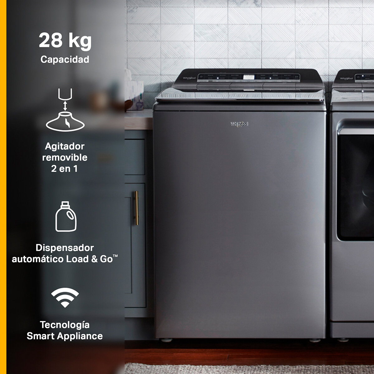 Whirlpool Lavadora Carga Superior 28kg