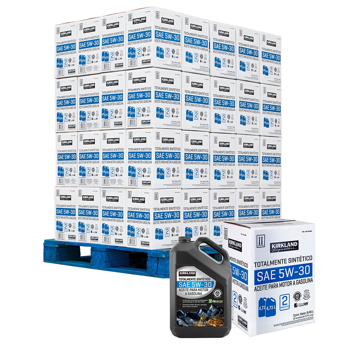 Kirkland Signature Aceite Sintético para Motor 5w30  80 cajas