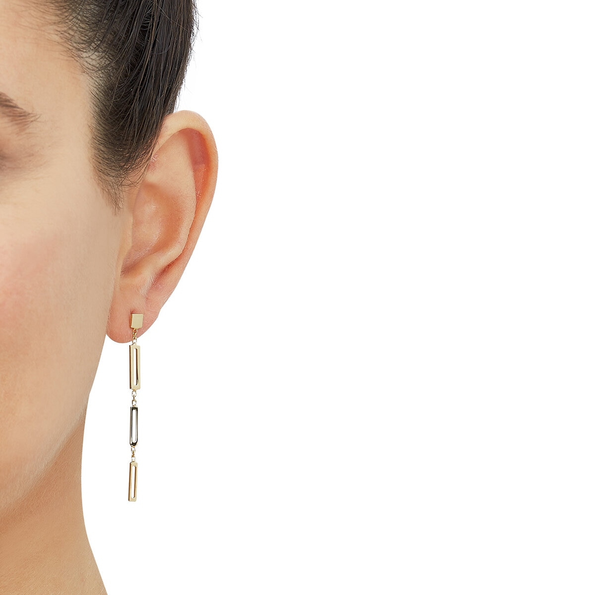 Aretes, Colgantes de Oro Amarillo de 14kt