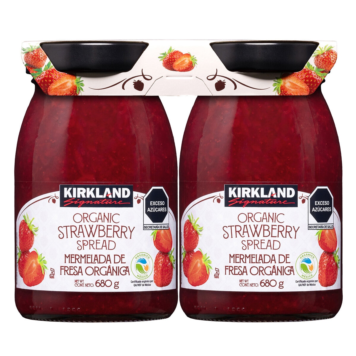 Kirkland Signature Mermelada de Fresa Orgánica 2/680 g
