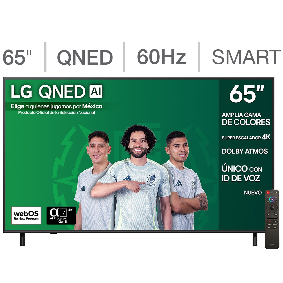 LG Pantalla 65" QNED 4K Smart TV