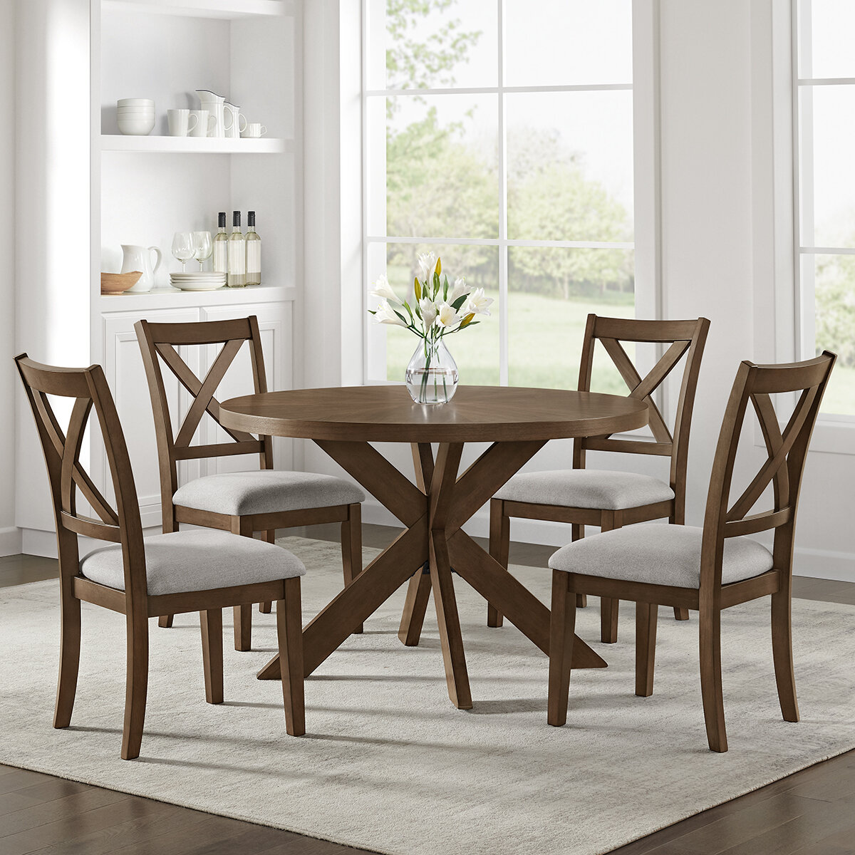 Bayside Furnishings, Juego de Comedor de 5 piezas Bayside Furnishings, Juego de Comedor de 5 piezas