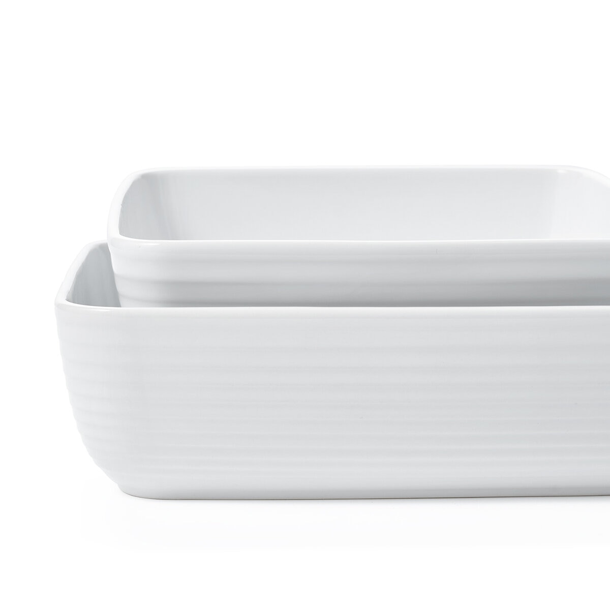 Juego de 2 Platones para Servir de Cerámica