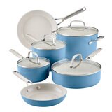 KitchenAid Juego de Bateria de Cocina Anodizada 10 piezas Varios Colores