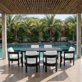 MoDe Living, Sanford Estate Colección de Patio color Blanco, 15 piezas