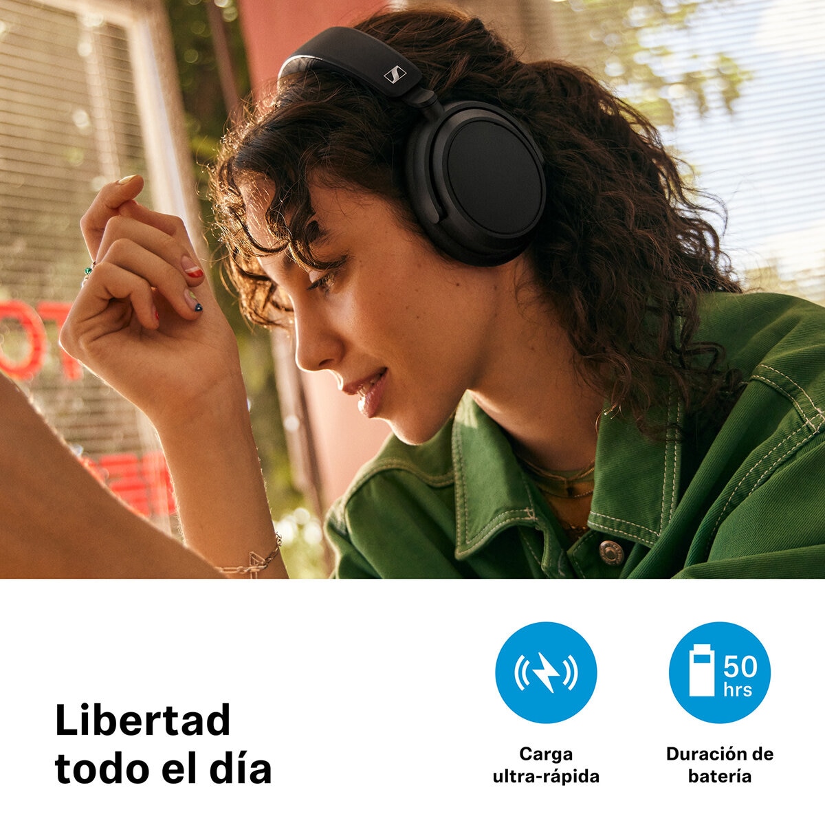 Sennheiser Accentum Plus Wireless Audífonos Bluetooth Negro