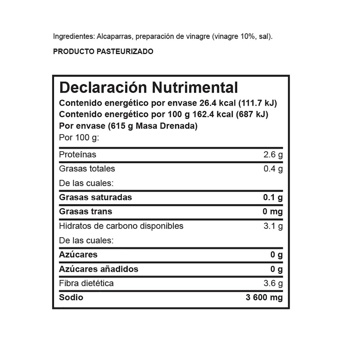 Serpis Frasco De Alcaparras 860 g