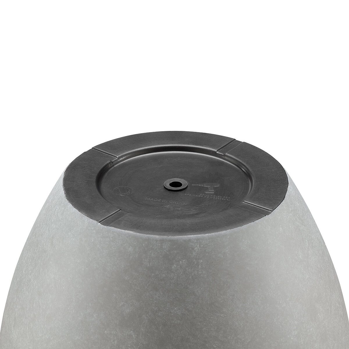 B&C LLC  Paquete de 3 Macetas Redondas Color Gris