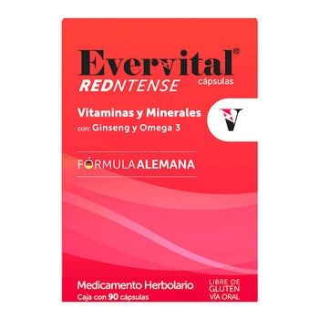 Evervital Redntense Vitaminas y Minerales 90 Cápsulas