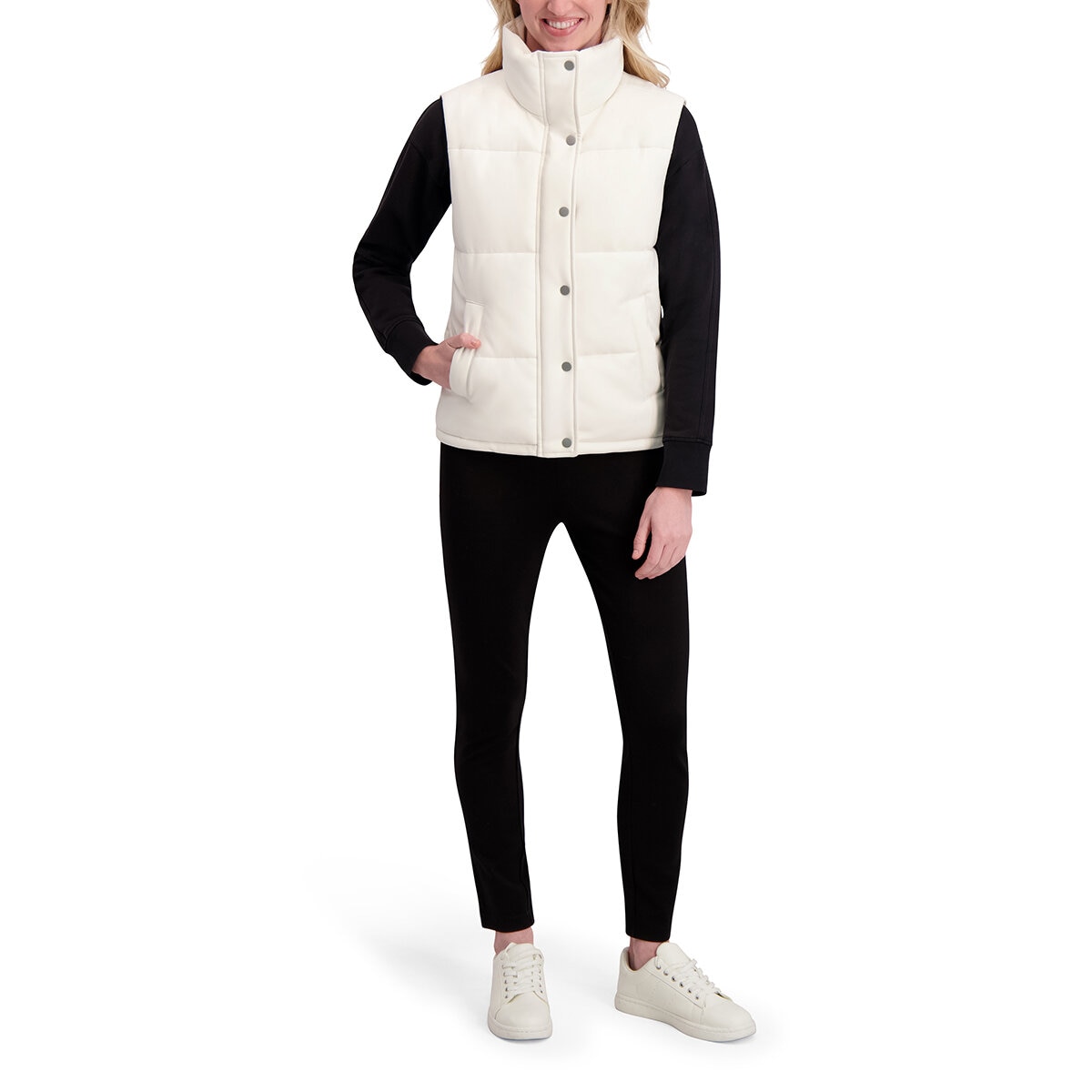 Marc New York Chaleco para Dama Crema Chica Marc New York Chaleco para Dama Crema Chica