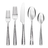 Gourmet Settings Juego de Cubiertos de Acero Inoxidable 20 piezas, Terra