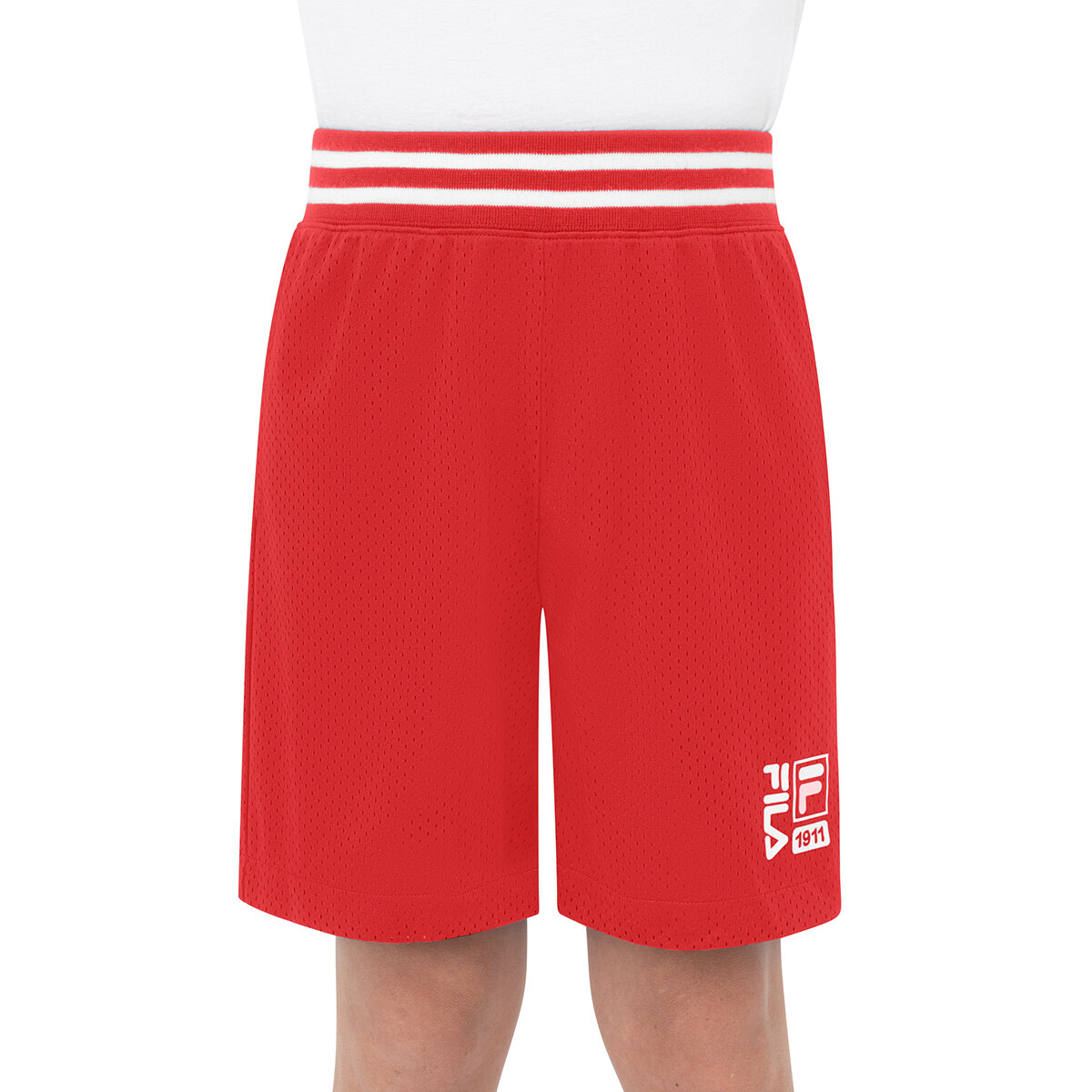 FILA Shorts 2 piezas para Niños Rojo / Negro 18 / 20 Años