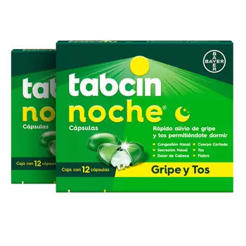 Tabcin Noche 2 Cajas de 12 Capsulas c/u 