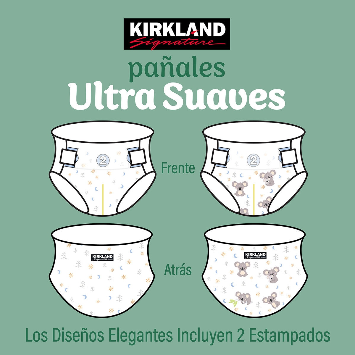 Kirkland Signature Pañales Etapa 2 Unisex 144 pzas Kirkland Signature Pañales Etapa 2 Unisex 144 pzas