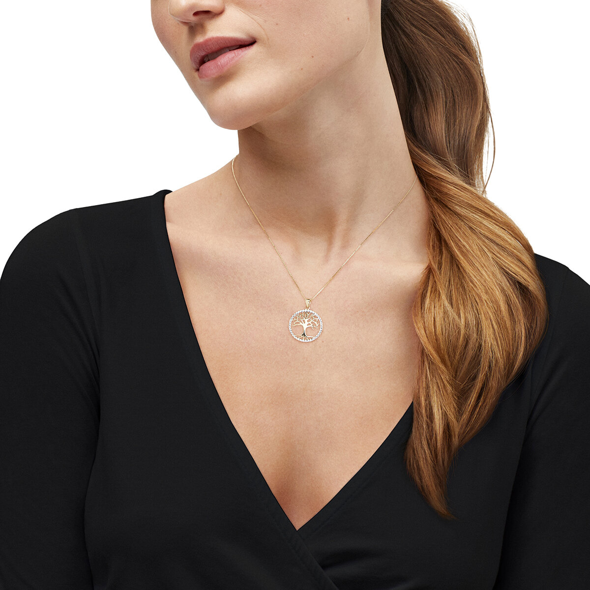 Dije Arbol de la Vida, Oro Amarillo 14K Dije Arbol de la Vida, Oro Amarillo 14K