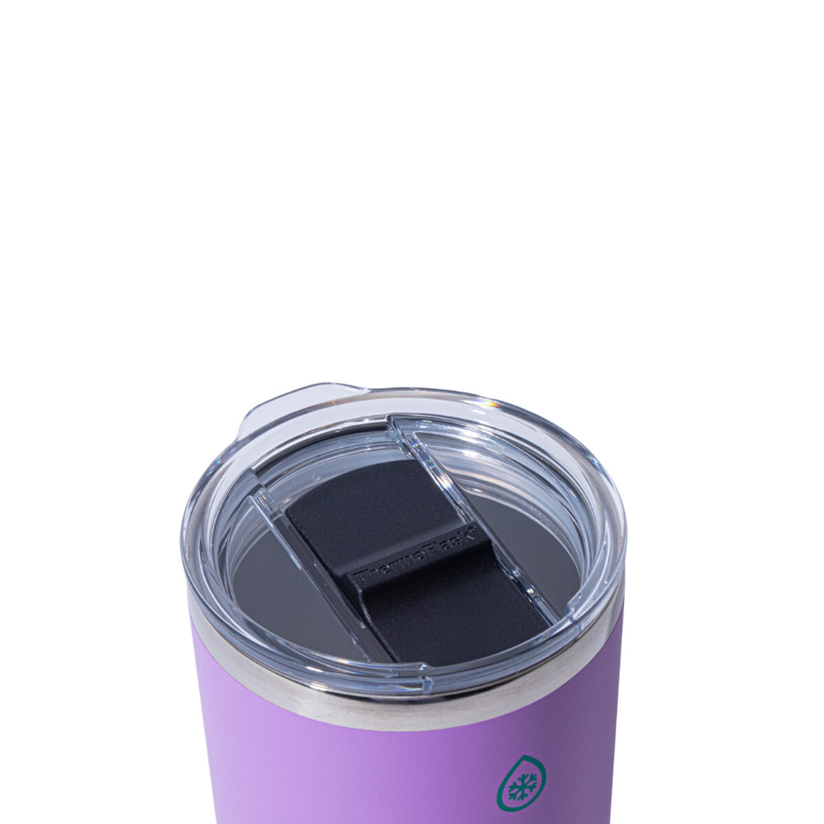 ThermoFlask Juego de 2 Tazas para Café con Aislamiento al Vacío 355 mL / 474 mL, Morado y Aqua