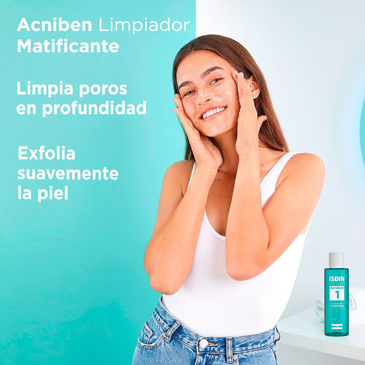 Isdin Acniben Limpiador Matificante para piel grasa el 200 Ml