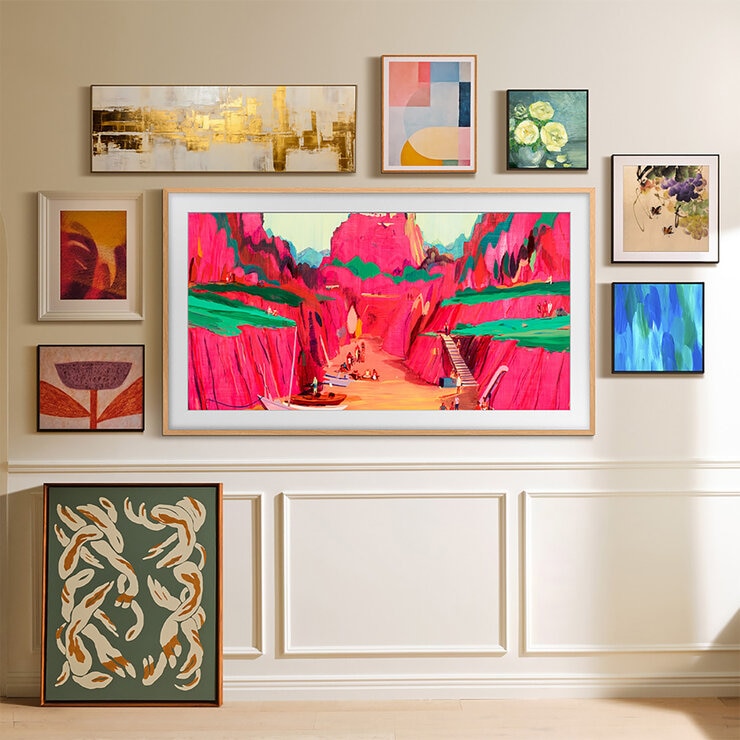 Samsung Pantalla 75" Neo QLED The Frame Pro 4K Smart TV + Marco