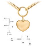 Collar, Corazón, Oro Amarillo de 14K Collar, Corazón, Oro Amarillo de 14K