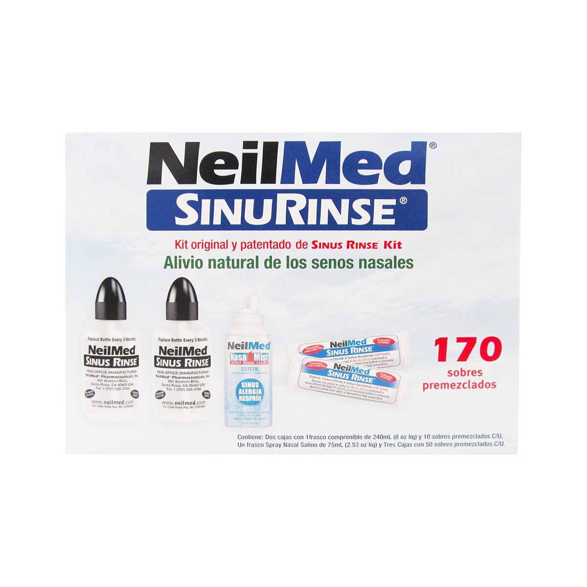 Neilmed Sinus Rinse kit 170 sobres