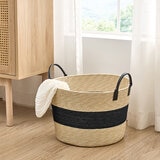 Cesta de Imitación Mimbre, Negro