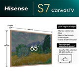 Hisense Pantalla 65" QLED 4K Canvas Google TV 65S7N Hisense Pantalla 65" QLED 4K Canvas Google TV 65S7N