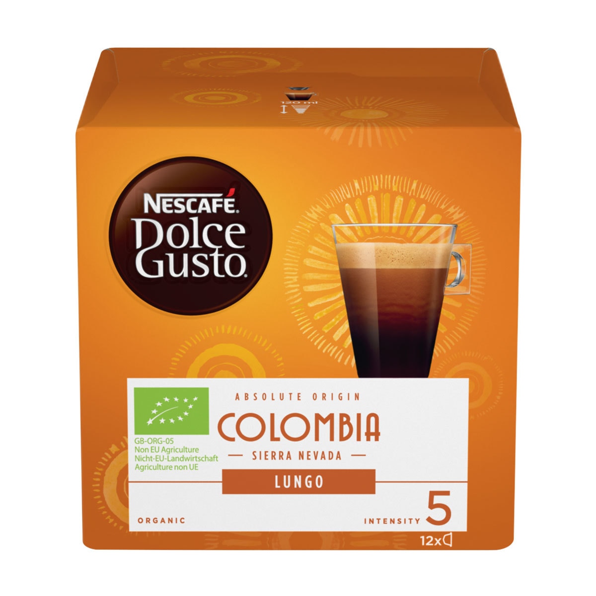 NESCAFÉ, Dolce Gusto, Café Organico de Colombia y México, 72 Cápsulas