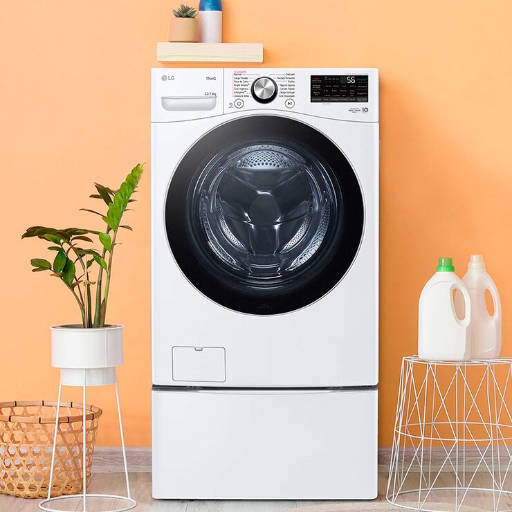 LG Lavasecadora Eléctrica 22Kg/13Kg con Pedestal