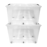 AG Box Set de 2 Cajas con Capacidad de 90L