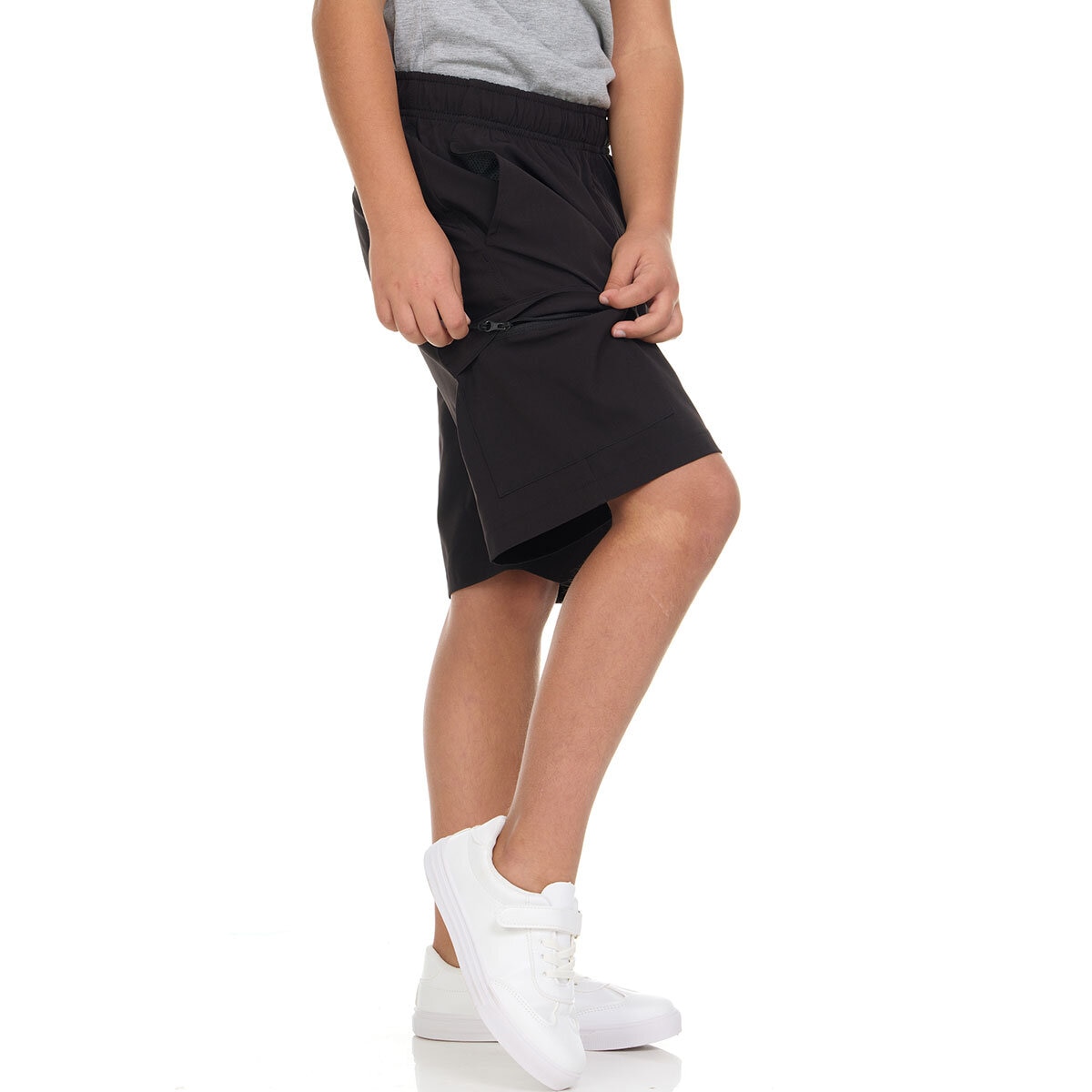 Pacific Trail Short para Niños Negro 7 / 8 Años