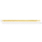 Pulsera para Caballero, 21.59cm, Oro Italiano Amarillo de 14K