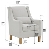 True Innovations, Silla Decorativa de Tela True Innovations, Silla Decorativa de Tela