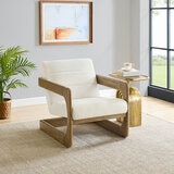 Thomasville, Silla de Tela con Base de Madera