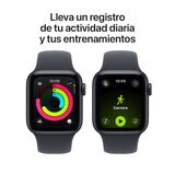 Apple Watch SE 3 (GPS + Celular) 40mm Aluminio Medianoche + Correa Deportiva Medianoche - Talla M/L