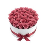 PREVENTA Materia Verde, Arreglo Decorativo de 24 Rosas Naturales Preservadas